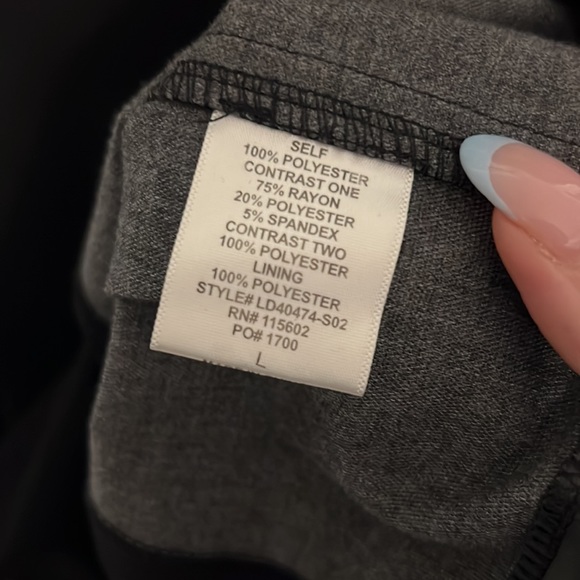 Lush Striped Blouson Dress with Faux Leather Panels - Picture 5 of 12